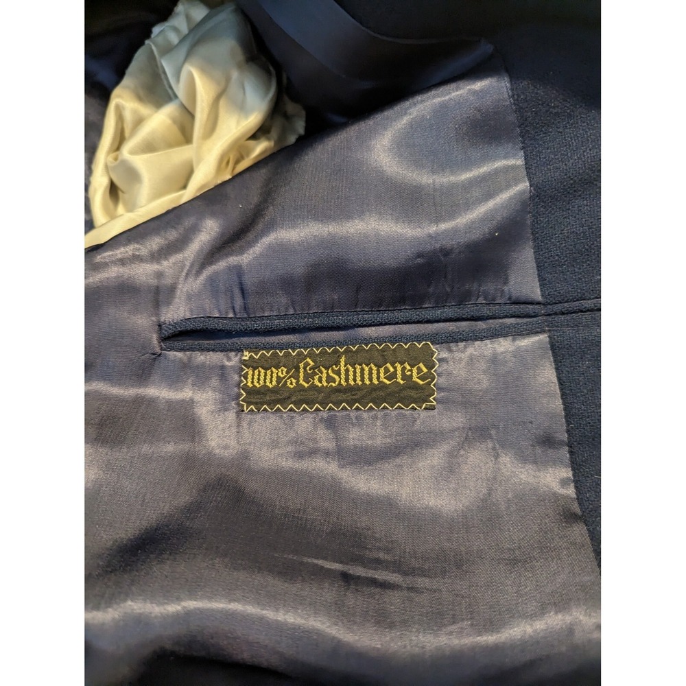 Mens Vintage Saks Fifth Avenue Wool Cashmere Blazer Size 42 Project Coat - Picture 8 of 10